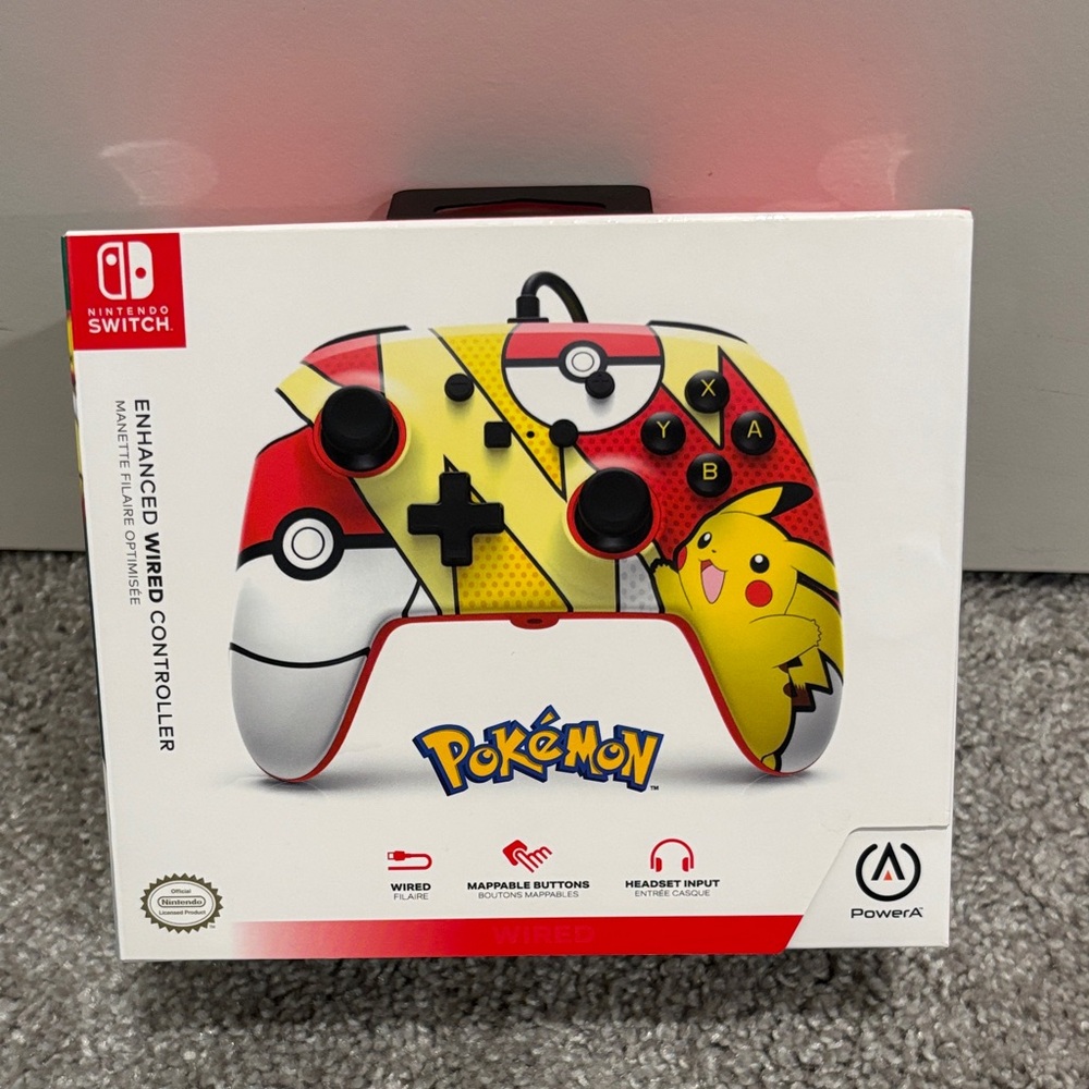 Pokémon Wired Controller for Nintendo Switch - Pikachu Design